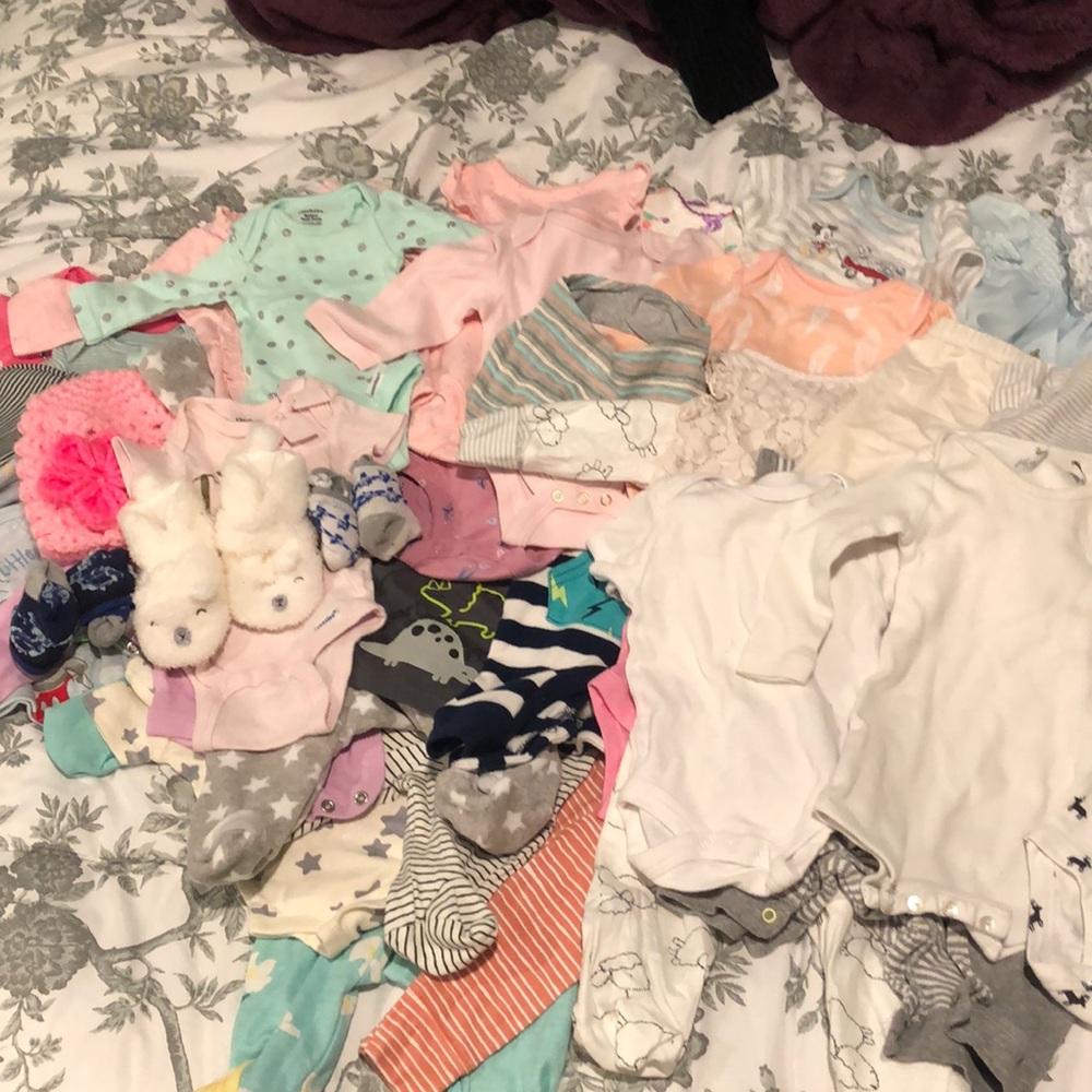 HUGE lot of preemie to 3 months clothing boys and girls